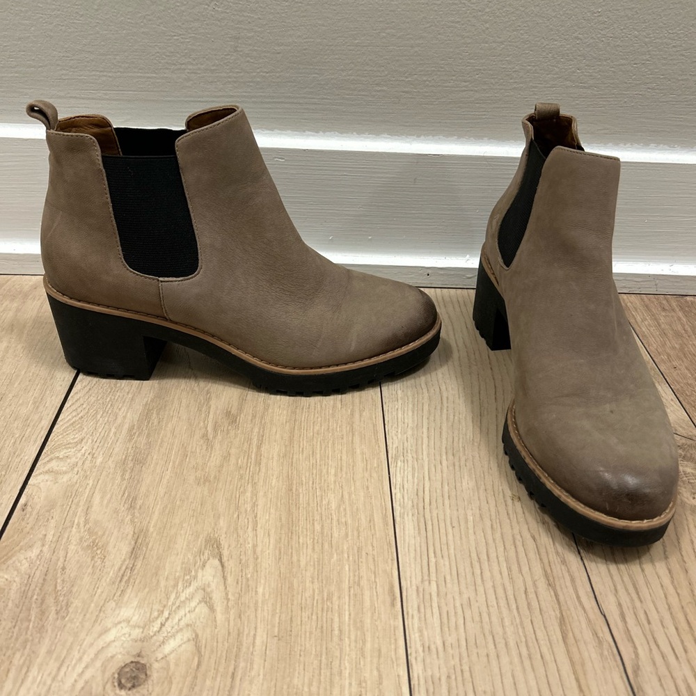 Elegant Taupe Ankle Booties